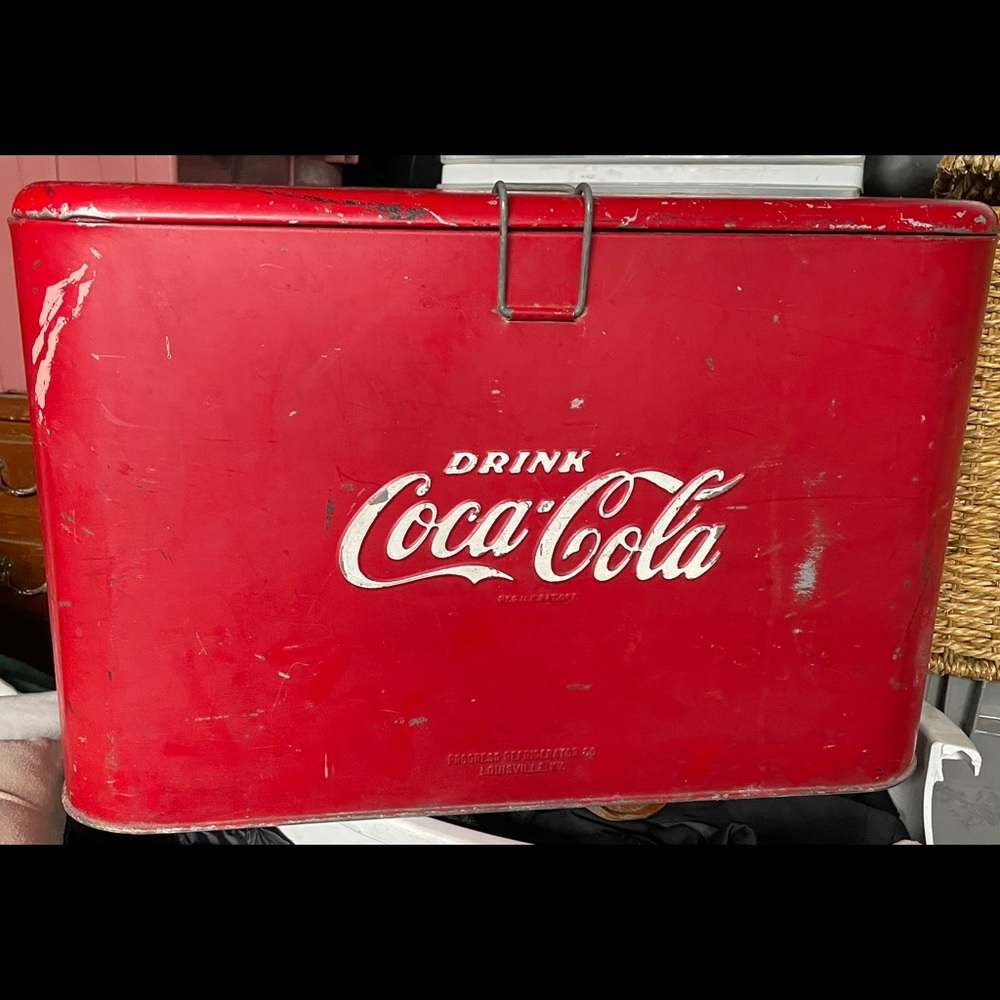 Authentic Vintage Coca Cola Cooler Box